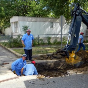 West Maple Water Project Underway